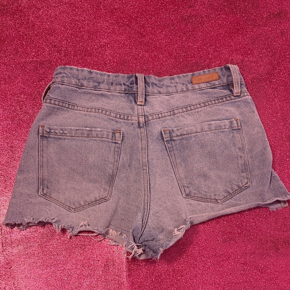 Blank NYC Women's Ripped Jean Shorts - Light Blue - Picture 2 of 4
